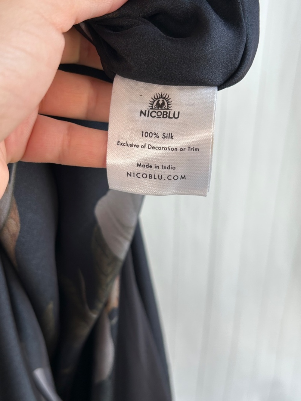 Nicoblu plus size 1X 2X 3X 4X Camellia belted kaftan maxi dress black 100% silk - Picture 13 of 14